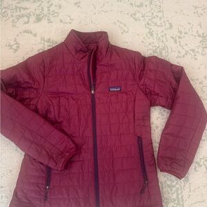Patagonia Maroon Quilted Jacket